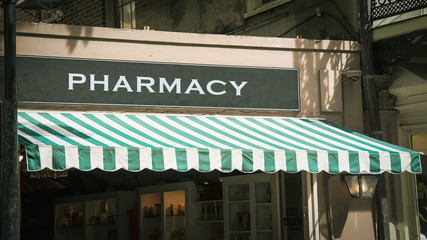 Street Sign to Pharmacy
