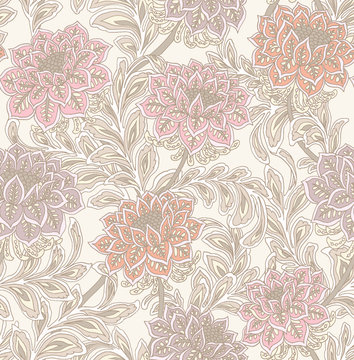 Seamless Pattern : Paisley Style
