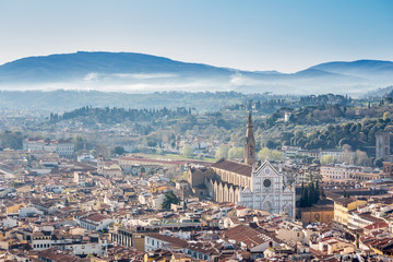 Fototapeta na wymiar Basilica of Santa Croce, Florence, Italy