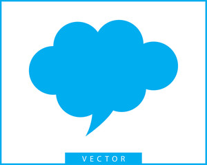 Talk bubble speech icon. Blank empty bubbles vector design elements. Chat on line symbol template. Dialogue balloon sticker silhouette.