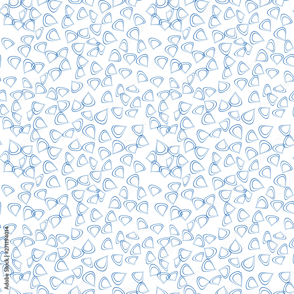 Poster Simple circle shapes background. Vector geometric abstract seamless pattern.