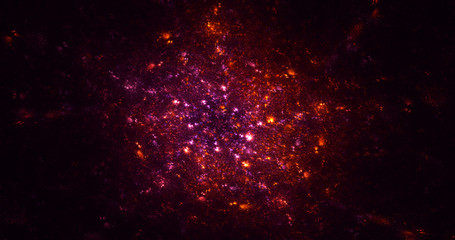 3D rendering abstract round light background