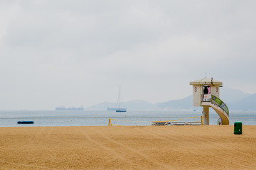 lifeguard tower on the beach