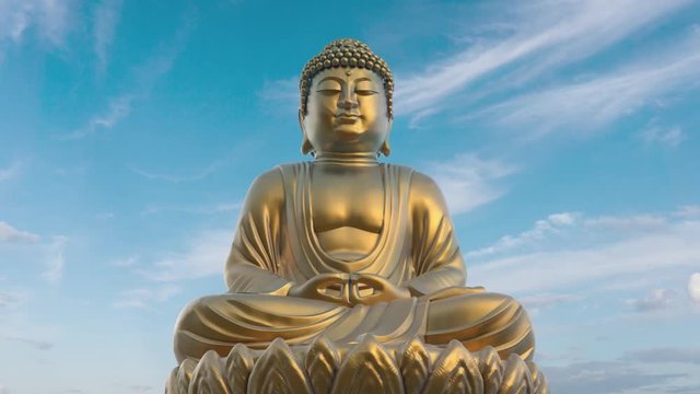 Realistic Render of Buddha Statue.