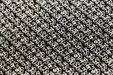 Security Letter Surface With Pin Code closeup view