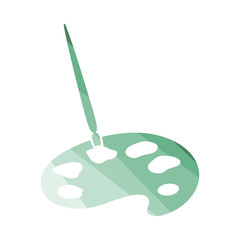 School Palette With Brush Icon