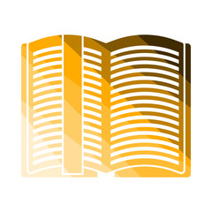 Open Book With Bookmark Icon