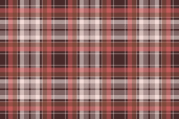Red plaid fabric texture background seamless pattern