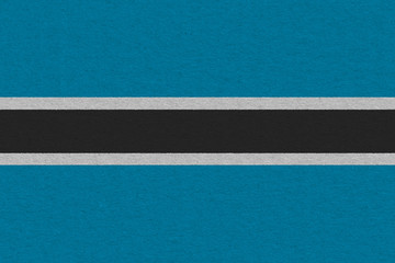 Fototapeta premium Botswana flag painted on paper