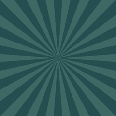 Sunlight retro faded background. blue and turquoise color burst background.