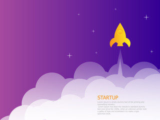 startup landing page rocket launcher