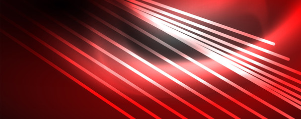 Fototapeta premium Color light with lines, outer space background, bright rays