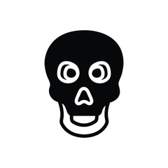 Black solid icon for skeleton