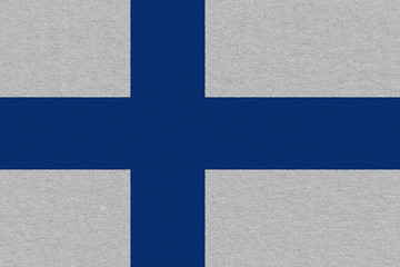 Obraz premium Finland flag painted on paper