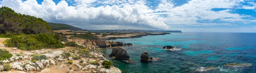 Cercles muraux Cala Pregonda, île de Minorque, Espagne Minorque, Îles Baléares, Espagne