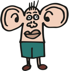 big ears cartoon comic character