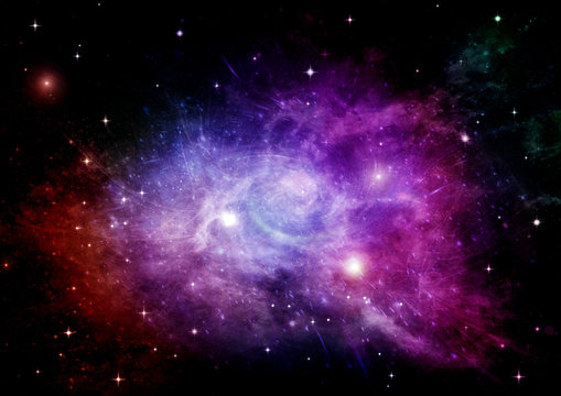 galaxy in a free space © marusja2