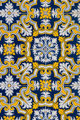 Ceramic tiles Azulejo. Portugal