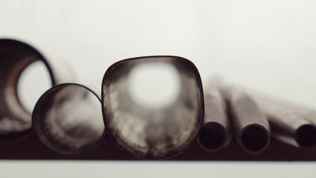 zoom in/out shot inside bicycle tube