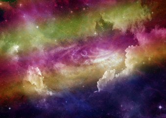 galaxy in a free space