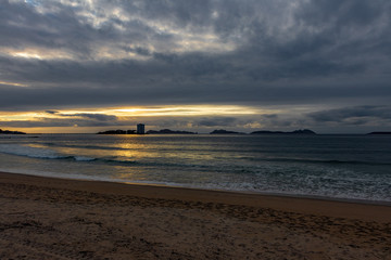 sunset on beach