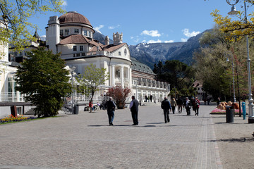 Merano, Spa House, Spa Promenade, South Tyrol, Italy, Europe