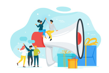 Refer a friend concept