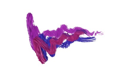 Gouache stains on a white background. Two-color divorces.