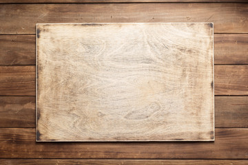 sign board and wooden background texture