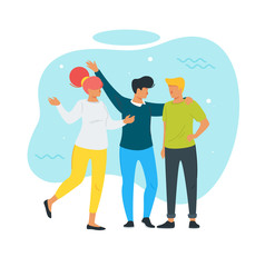 Teamwork concept. Vector illustration 