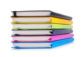 notebook or notepad isolated at white