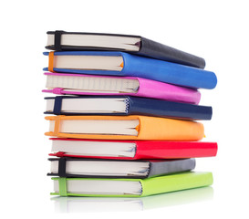 notebook or notepad isolated at white