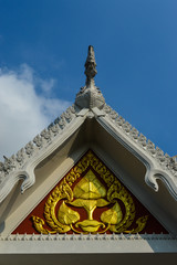 roof of temple in thailand