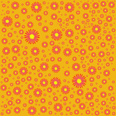 Pattern with Flowers. background - Illustration