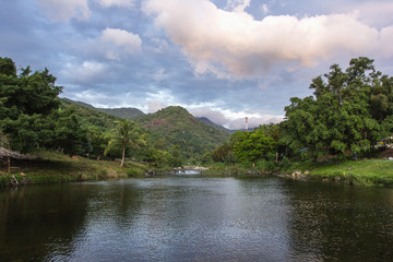 Landscape of river in Khiriwong, Nakhonsithammarat