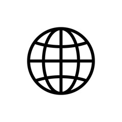 Web icon. Website vector icon. Internet world vector