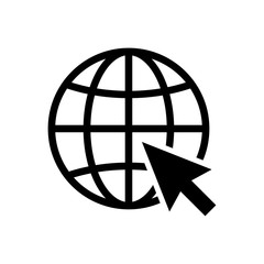 Web icon. Website vector icon. Internet world vector