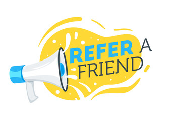 Refer a friend concept
