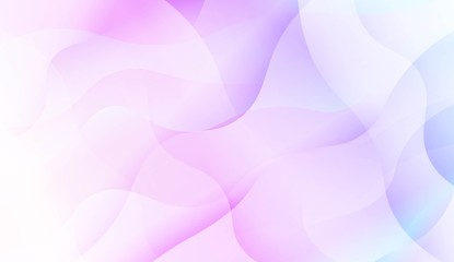 Geometric Pattern With Lines, Wave. Blur Sweet Dreamy Gradient Color Background. For Your Graphic Invitation Card, Poster, Brochure. Vector Illustration.