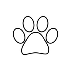Paw icon vector. Paw Print icon