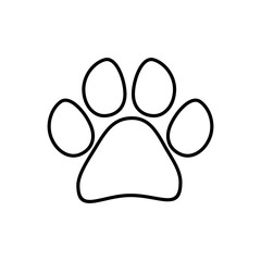 Paw icon vector. Paw Print icon