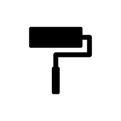 Paint icon. Paint brush vector icon. Paint roller icon