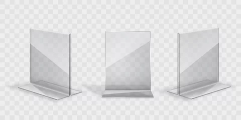Fotobehang transparent acril display stand set © Kindlena