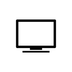 Computer icon. PC Icon vector. Computer monitor icon. Flat PC symbol.