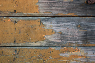 texture of grey plank board with old cracked paint
