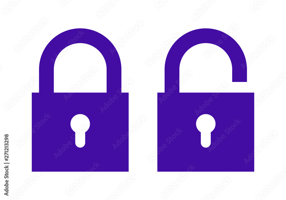 Poster lock icon. encryption icon. lock icon in trendy flat style isolated on white background. security sy