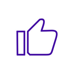 like icon. Thumbs up icon. social media icon