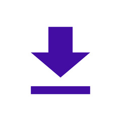 Download icon on white background. Downloading vector icon
