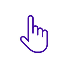 Hand cursor icon click. Hand click icon. Finger pointer isolated vector