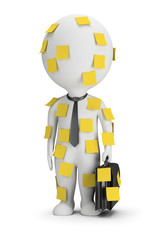 3d small people - stick notes
